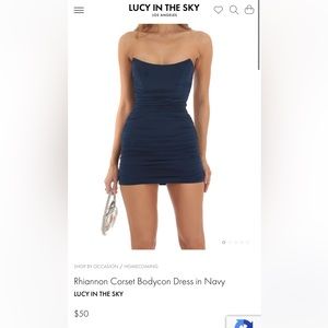 Lucy in the Sky ruffled blue dress